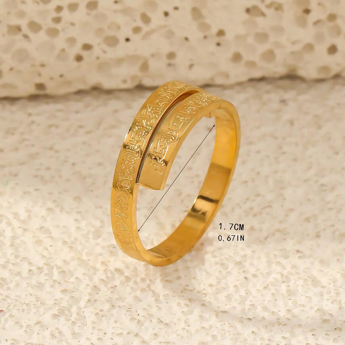 Ayatul Kursi Rings Golden