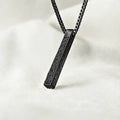 Ayatul Kursi Bar Necklace Black