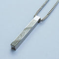 Ayatul Kursi Bar Necklace Silver