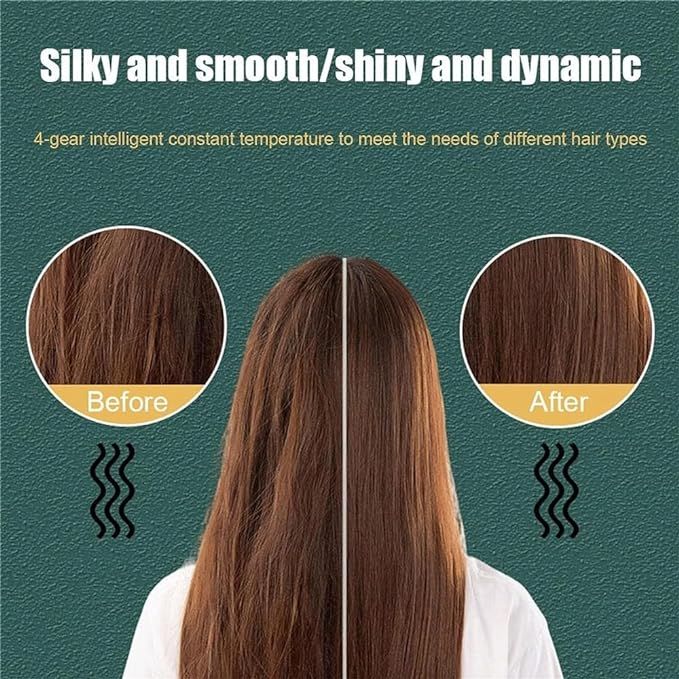 Hair Straightener Comb – 2-in-1 Brush & Straightener