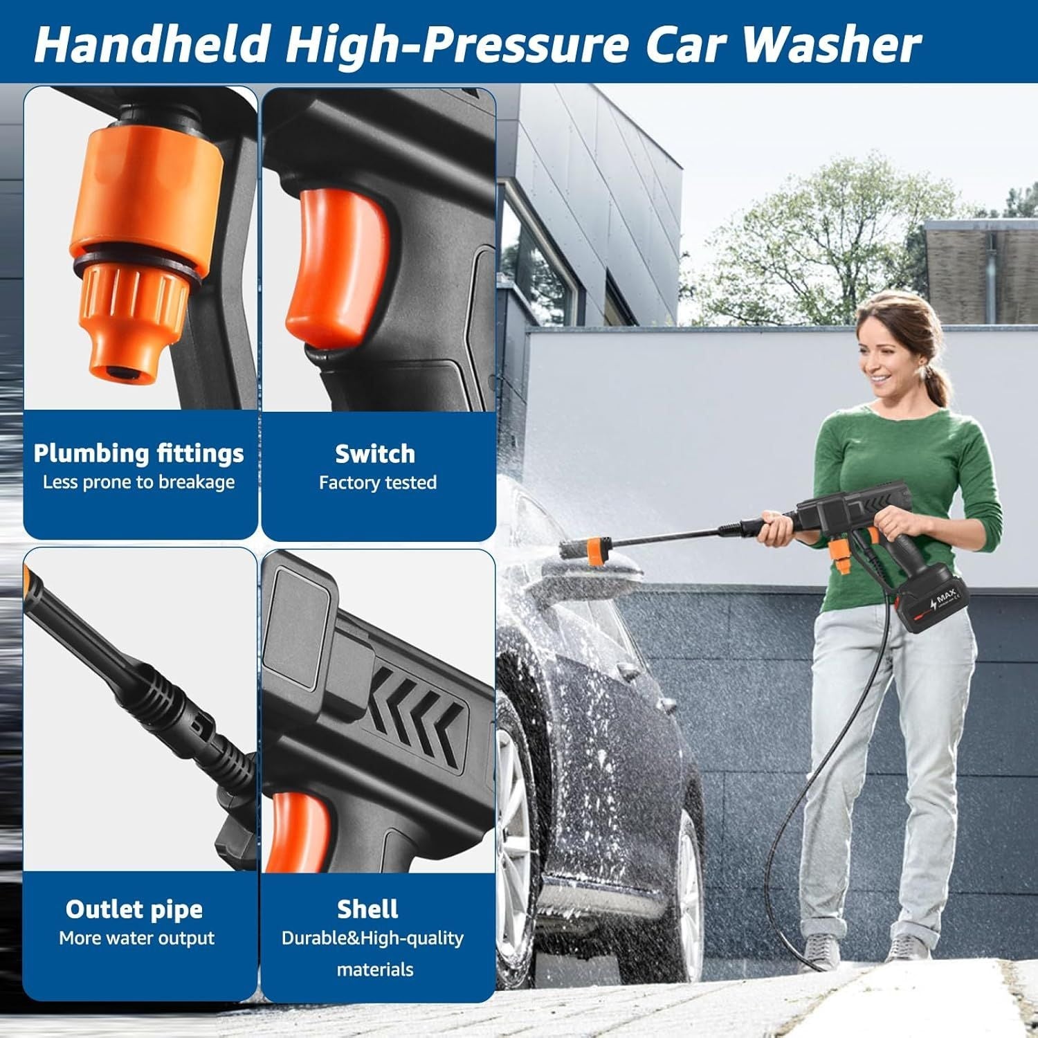 High Pressure Water Cleaning Gun – Powerful Jet Washer for Car & Garden | UAE