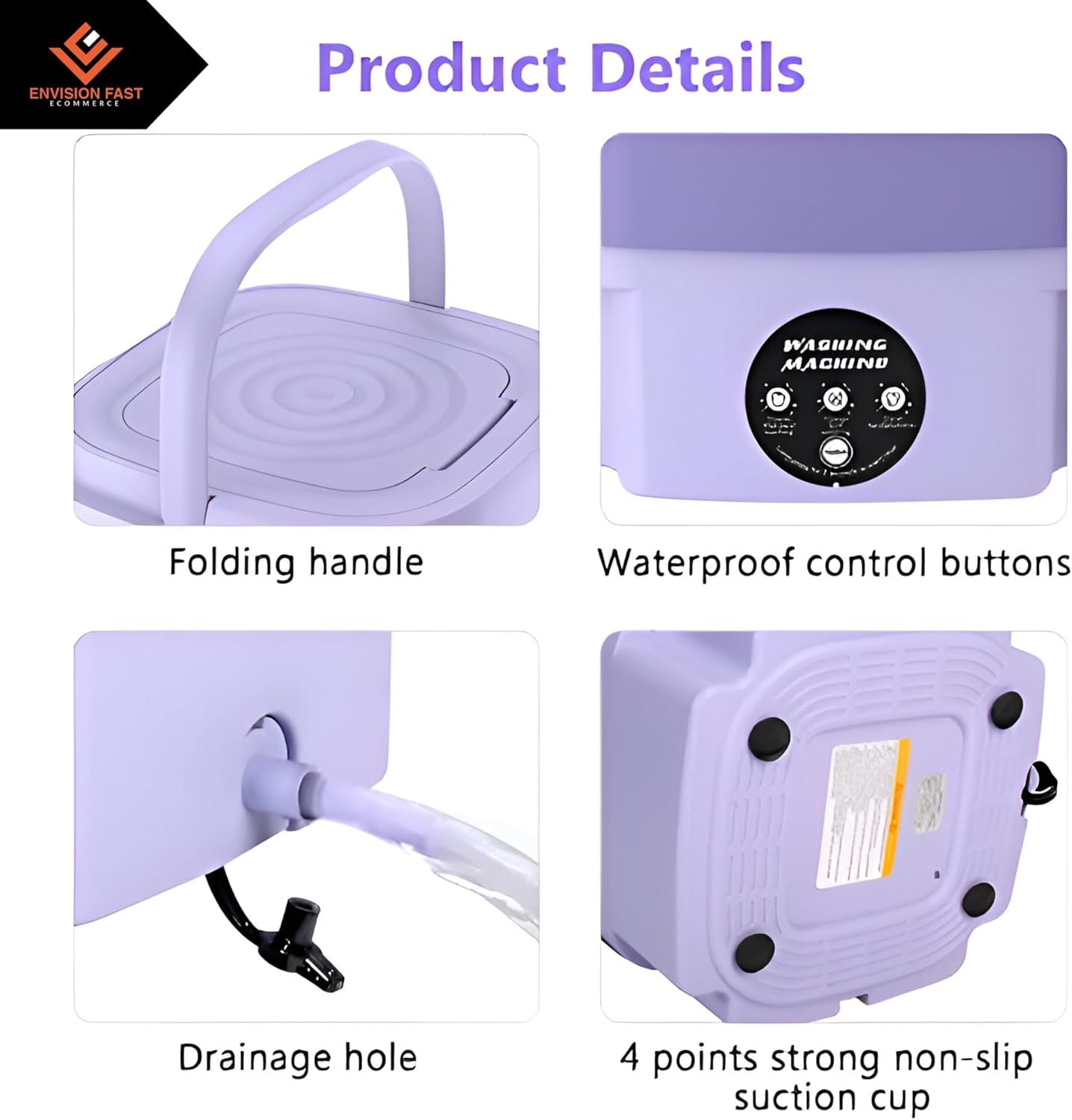 Mini Washing Machine – Portable Compact Washer for Home & Travel | UAE